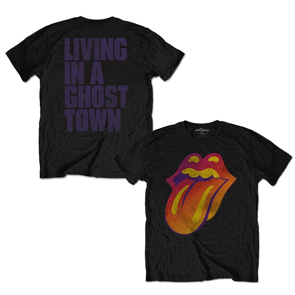 ROLLING STONES ローリングストーンズ (来日 35周年 記念 ) - Ghost Town Distressed / バックプリントあり / Tシャツ / メンズ - PGS